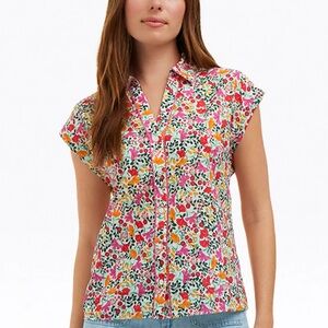 Sadie Top in Coneflowers